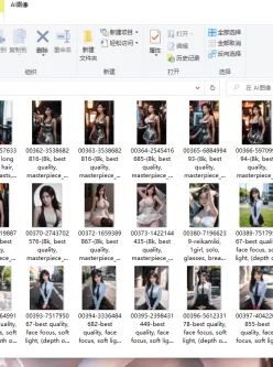 [自行打包] ai绘画作品 [142P+128MB][百度盘]